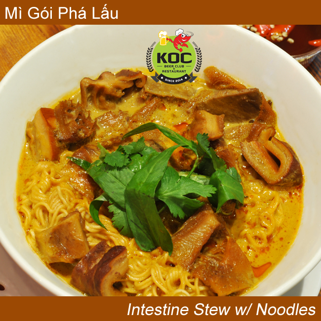 Mì Gói Phá Lấu Intestine Stew w/ Instant Noodles Little Saigon KOC Restaurant Garden Grove