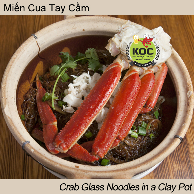 Miến Cua Tay Cầm Crab Glass Noodles in a Clay Pot Little Saigon KOC Restaurant Garden Grove