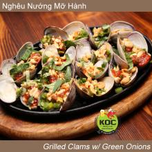 Nghêu Nướng Mỡ Hành Grilled Clams w/ Green Onions Little Saigon Restaurant KOC Garden Grove
